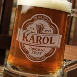 Zdjęcie produktu Na Zdrowie! - grawerowany kufel z personalizacją na dowolną okazję 500ml