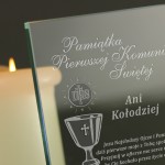 Zdjęcie produktu Grawerowana pamiątka Pierwszej Komunii Świętej z personalizacją