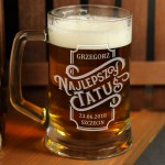 Zdjęcie produktu Tatuś - Grawerowany kufel z personalizacją dla taty 500ml