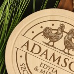 Zdjęcie produktu Rooster - personalizowana kuchenna deska z rustykalnym grawerunkiem