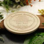 Zdjęcie produktu Dear Parents - grawerowana deska kuchenna z personalizacją - podziękowanie dla Rodziców