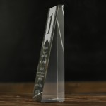 Zdjęcie produktu Na Medal - grawerowana szklana statuetka z personalizacją