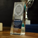 Zdjęcie produktu Best Boss Ever - grawerowana statuetka z personalizacją w podziękowaniu dla szefa