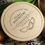 Zdjęcie produktu Mistrz Pierogów - grawerowana deska do krojenia z personalizacją