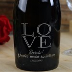Zdjęcie produktu Love - grawerowane wino musujące Prosecco z personalizacją dla ukochanej osoby