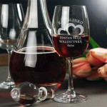 Zdjęcie produktu Dwa Serca - personalizowany kieliszek do wina dla ukochanej osoby