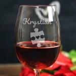 Zdjęcie produktu Dopasowani - zestaw grawerowanych kieliszków do wina, dla pary