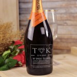 Zdjęcie produktu Diament - grawerowane wino musujące Prosecco z personalizacją dla Młodej Pary