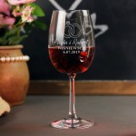 Zdjęcie produktu Rings - grawerowany kieliszek do wina z personalizacją dla Młodej Pary