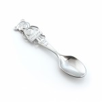 Zdjęcie produktu Grawerowana łyżeczka ze srebra 925 z misiem dedykowana na Chrzest