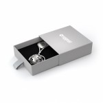 Zdjęcie produktu Metryczka na Chrzest - grawerowana grzechotka ze srebra / pozłacana