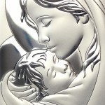 Zdjęcie produktu Madonna - srebrny obrazek z personalizacją na Komunię