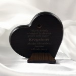 Zdjęcie produktu Anioł Stróż - grawerowany obrazek ze srebra na Chrzest z personalizacją