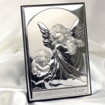 Zdjęcie produktu Aniołek - srebrny obrazek z personalizacją na Chrzest
