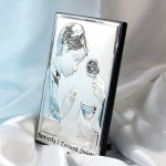 Zdjęcie produktu Chłopiec - grawerowany obrazek srebrny na I Komunię Świętą dla chłopca