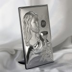 Zdjęcie produktu Jezus - grawerowany obrazek srebrny na pamiątkę Chrztu lub Komunii