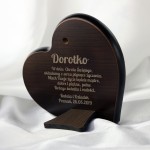 Zdjęcie produktu Św. Rodzina w Sercu - grawerowany obrazek ze srebrem na pamiątkę Chrztu Św.