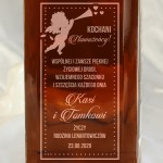 Zdjęcie produktu Nowożeńcy - grawerowana whiskey z personalizacją na ślub