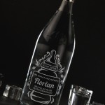 Zdjęcie produktu Narodzinowa Butla - grawerowana wódka Biały Bocian z personalizacją na pępkowe