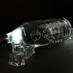 Zdjęcie produktu Narodzinowa Butla - grawerowana wódka Biały Bocian z personalizacją na pępkowe