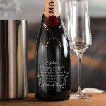 Zdjęcie produktu Grawerowany Moët & Chandon w zestawie z personalizowanymi kieliszkami i chłodziarką na Ślub