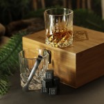 Zdjęcie produktu Whisky - personalizowany zestaw ze szklankami i kostkami do whisky na urodziny