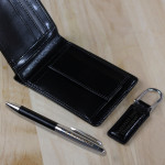 Zdjęcie produktu Grawerowany zestaw upominkowy portfel, długopis, brelok