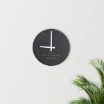 Zdjęcie produktu Dobry Czas - kamienny zegar ścienny z wygrawerowaną personalizacją