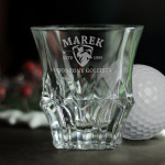 Zdjęcie produktu Urodzony Golfista - grawerowana szklanka do whisky z personalizacją