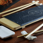 Zdjęcie produktu Sushi Lovers - grawerowany zestaw dla dwojga do sushi z personalizacją