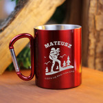 Zdjęcie produktu Gdzie Nogi Poniosą - grawerowany kubek z karabińczykiem dla podróżnika