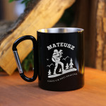 Zdjęcie produktu Gdzie Nogi Poniosą - grawerowany kubek z karabińczykiem dla podróżnika