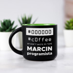 Zdjęcie produktu C0ffee - grawerowany kubek z personalizacją dla programisty
