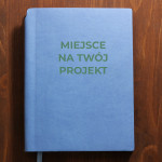 Zdjęcie produktu Niebieski notatnik z własną personalizacją