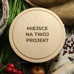 Zdjęcie produktu Grawerowana deska do krojenia okrągła z własną personalizacją