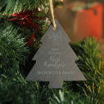 Zdjęcie produktu Kokarda - grawerowana zawieszka kamienna na choinkę z personalizacją na Święta