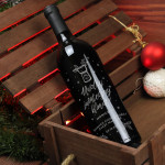 Zdjęcie produktu Odkorkuj Święta - grawerowane wino z personalizacją prezent pod choinkę