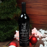 Zdjęcie produktu Odkorkuj Święta - grawerowane wino z personalizacją prezent pod choinkę