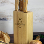 Zdjęcie produktu Ona Gotuje - grawerowany zestaw 5 noży z personalizacją