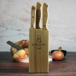 Zdjęcie produktu Ona Gotuje - grawerowany zestaw 5 noży z personalizacją