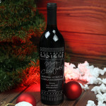 Zdjęcie produktu Merry Christmas - grawerowane wino z personalizacją na święta