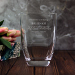 Zdjęcie produktu Lata Pracy - grawerowany wazon z personalizacją z okazji przejścia na emeryturę