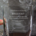 Zdjęcie produktu Lata Pracy - grawerowany wazon z personalizacją z okazji przejścia na emeryturę