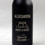 Zdjęcie produktu Książka i Herbata - grawerowana butelka termiczna 400ml