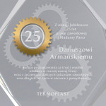 Zdjęcie produktu Jubileusz - grawerowana kryształowa statuetka w etui, na dowolną okazję