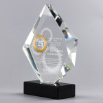 Zdjęcie produktu Jubileusz - grawerowana kryształowa statuetka w etui, na dowolną okazję