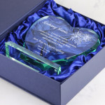 Zdjęcie produktu Serce - grawerowana statuetka w kształcie serca z życzeniami na dowolną okazję