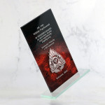 Zdjęcie produktu Straż Pożarna - grawerowana szklana statuetka z nadrukiem