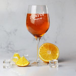 Zdjęcie produktu Grawerowany kieliszek do Aperol Spritz z personalizacją