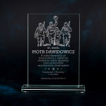 Zdjęcie produktu Grawerowana statuetka z personalizacją w podziękowaniu dla wojskowego